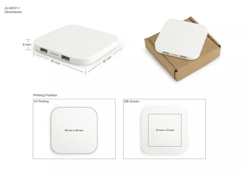  Wireless Charging Pads Compatible with QI-Standards 15W