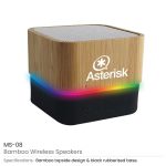 Cube Bamboo Bluetooth Speaker - Image 3