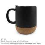Ceramic Mugs with Lid and Cork Base - Image 5