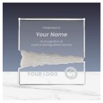 Square Crystal Awards in Hardboard Box - Image 2