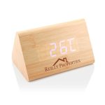 Triangular Wooden Desk Clock - Image 2