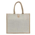 Jute Shopping Bags with Button