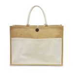 Jute Bags with Cotton Pocket