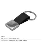 Metal Keychain with Strap - Image 4