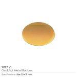 Oval Flat Metal Badges - Image 4