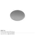 Oval Flat Metal Badges - Image 3