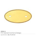 PVC Injected Oval Name Badges - Image 3