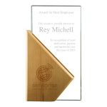 Rectangle Wooden Crystal Awards - Image 2