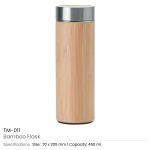 Stainless Steel Bamboo Flask - Image 5