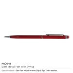 Slim Metal Pens with Stylus - Image 6