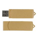 Wheat Straw Swivel USB Flash Drive