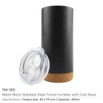 Travel Tumbler with Cork Base - Image 3