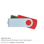 White Swivel USB Flash Drive - Image 7