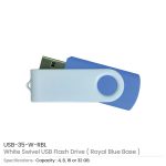 White Swivel USB Flash Drive - Image 6