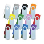 White Swivel USB Flash Drive