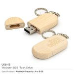 Wooden USB with Key Holder - Image 3