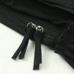 Black & Natural Cotton Backpacks with Zipper Closure - Image 2