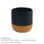 Ceramic Cup with Cork Base
