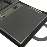A4 portfolio with wireless powerbank and LED logo