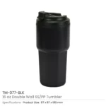 Double Wall Tumblers Flip-top PP Lid in 473ml - Image 2
