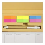 Eco-Friendly Weekly Planner Kit with Pen, Clip, Sticky Notes - Image 2