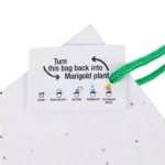 Plantable Marigold Seed Paper Bags in A5 Size with Tag - Image 3