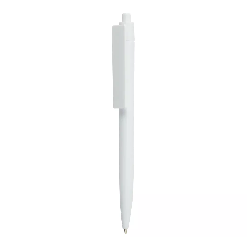white plastic pens with logo