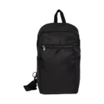 Sling Crossbody Bags In Black Nylon Material - Image 3