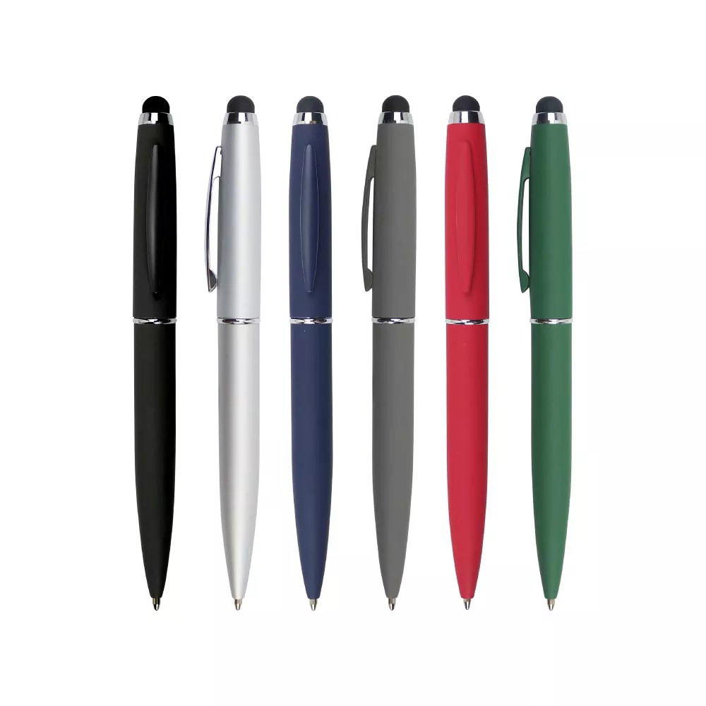 Stylus Metal Pen with Rubberized Finish