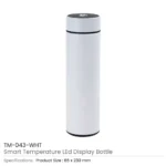 double wall bottle with temperature display