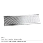 Aluminum Desk Sign Holders in Silver Color - Image 3