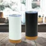 Travel Tumbler with Cork Base 450ml Stainless Steel - Image 4
